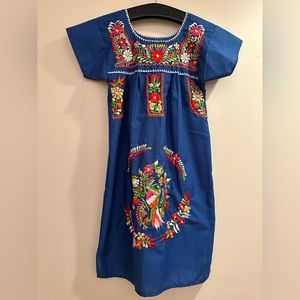 Traditional Mexican Embroidered Dress